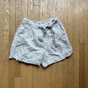 Madewell Linen Shorts with Tie